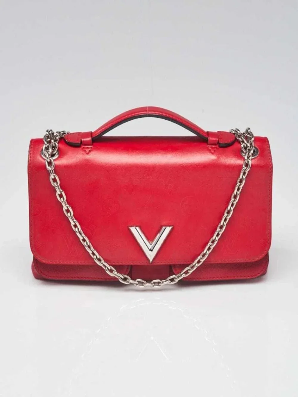 Louis Vuitton Rubis Monogram Leather Very Chain Bag